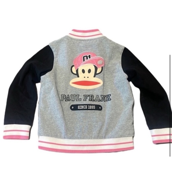 Paul Frank Girls Varsity Snap Jacket Small - Picture 2 of 6